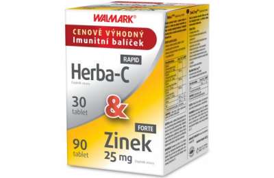 Walmark Herba-C 30 tablet & Zinek 25 mg 90 tablet Promo 2020